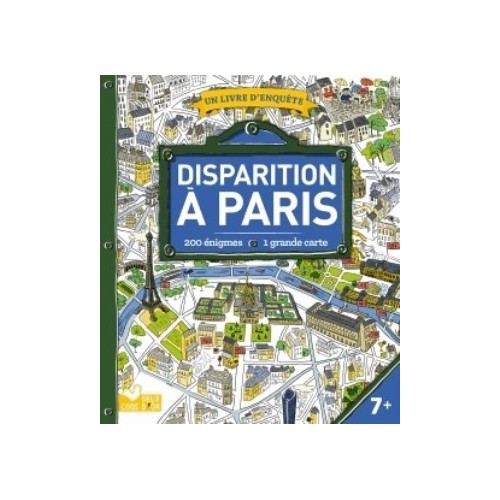 DISPARITION A PARIS - LIVRE D&#039;ENQUETE AVEC CARTE