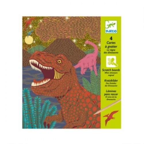 CARTES A GRATTER LE REGNE DES DINOSAURES