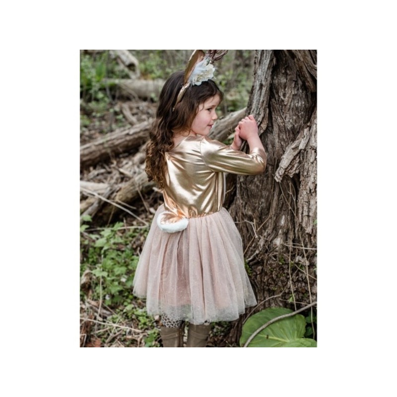 DEGUISEMENT ROBE DE BICHE AVEC COIFFE, 4 – 6 ANS