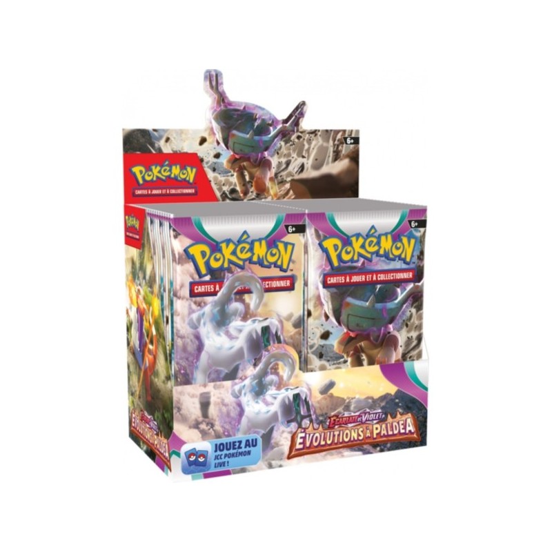 BLISTER DE 10 CARTES POKEMON ECARLATE ET VIOLET EVOLUTION A PALDEA