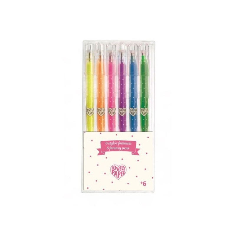 CRAYONS STYLOS GEL FLUO * 6