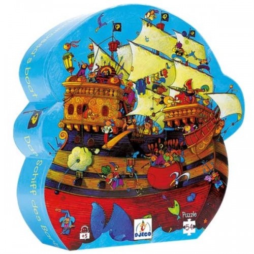 PUZZLE 54 PIECES SILHOUETTE LE BATEAU DE BARBEROUSSE