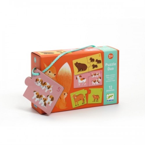 PUZZLE DUO BEBE ANIMAUX