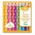 CRAYONS BOIS DE COULEUR * 8 POUR LES TOUT PETITS