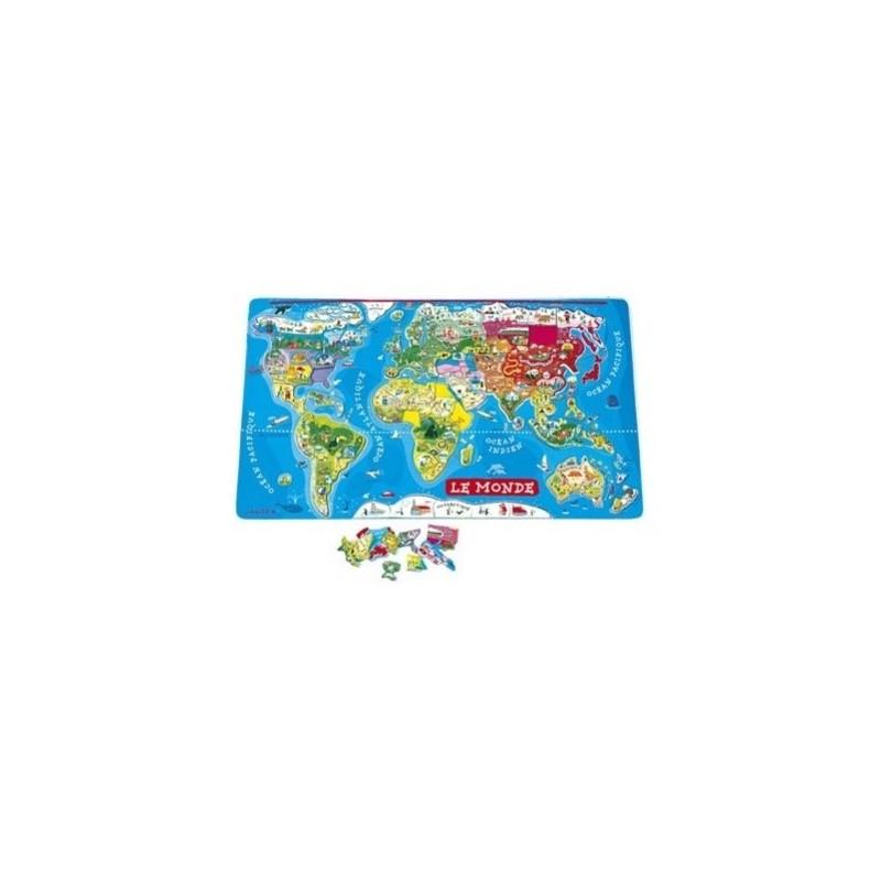 PUZZLE CARTE MONDE MAGNETIQUE