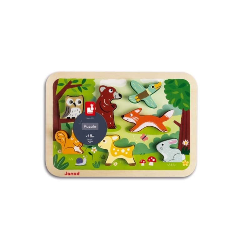 PUZZLE ENCASTREMENT CHUNKY PUZZLE FORET