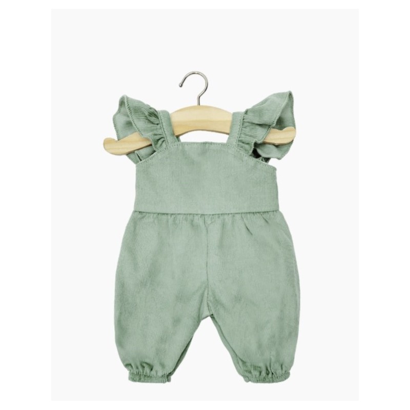 POUPEE MINIKANE VETEMENT COMBINAISON CLAUDIE EN MILLERAIE VERT SAUGE