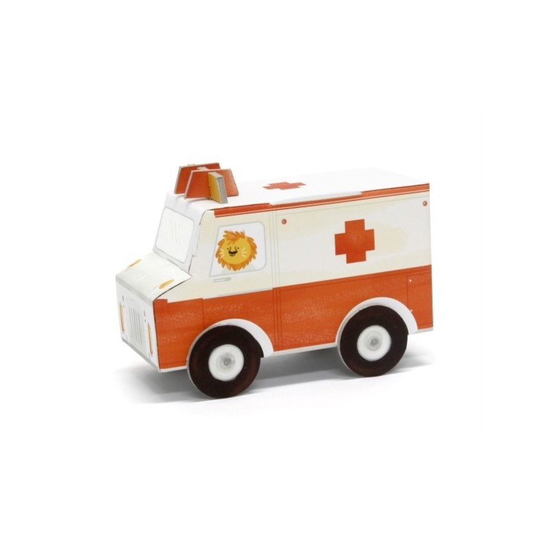 VOITURE AMBULANCE A PLIER 15 X 6 X 10 CM