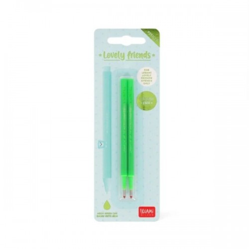 STYLO LOVELY FRIENDS - 2 RECHARGES NEON VERT 0.5