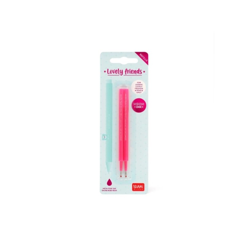 STYLO LOVELY FRIENDS - 2 RECHARGES NEON ROSE 0.5