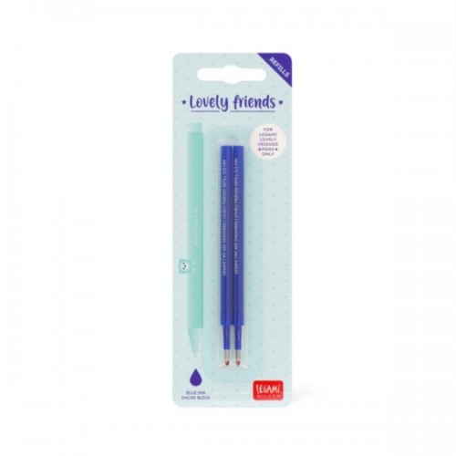 STYLO LOVELY FRIENDS - 2 RECHARGES BLEU 0.5