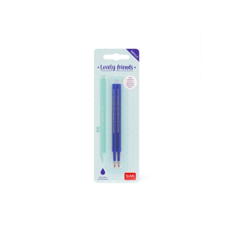 STYLO LOVELY FRIENDS - 2 RECHARGES BLEU 0.5