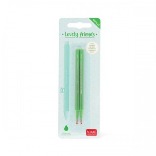 STYLO LOVELY FRIENDS - 2 RECHARGES VERT 0.5