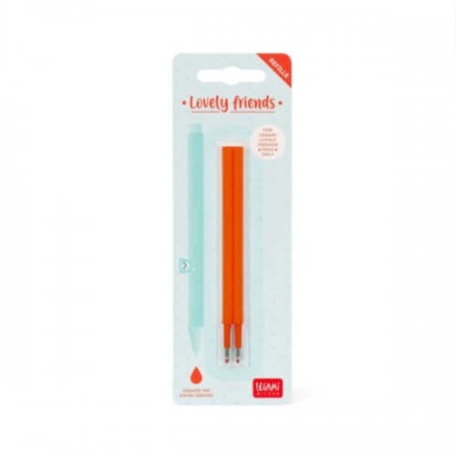 STYLO LOVELY FRIENDS - 2 RECHARGES ORANGE 0.5