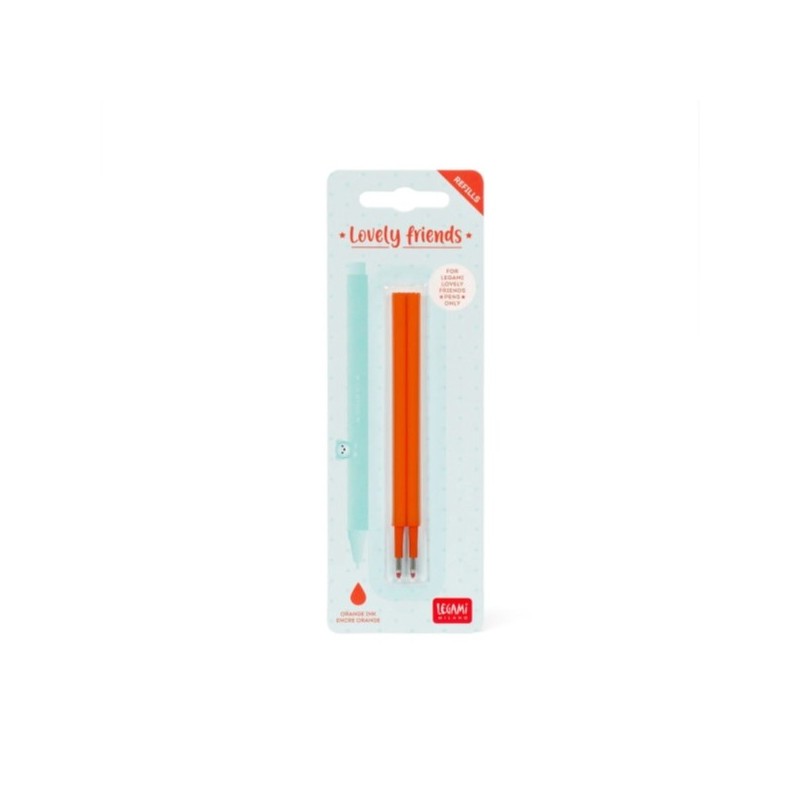 STYLO LOVELY FRIENDS - 2 RECHARGES ORANGE 0.5