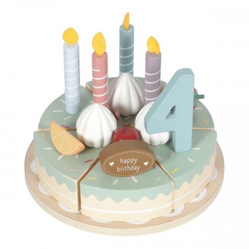 GATEAU D&#039;ANNIVERSAIRE EN BOIS 26 PIECES