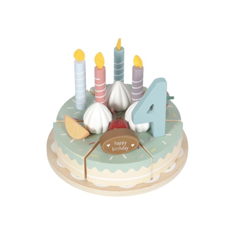 GATEAU D'ANNIVERSAIRE EN BOIS 26 PIECES