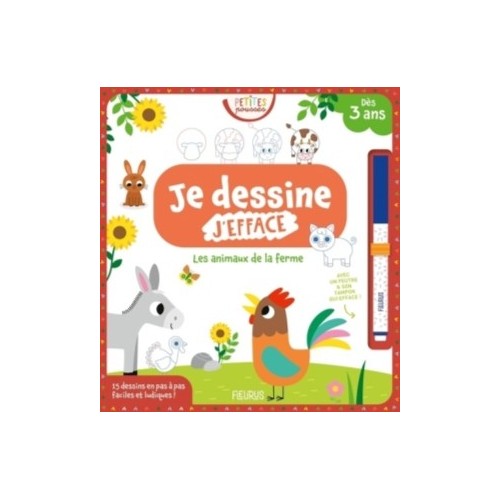 JE DESSINE, J&#039;EFFACE - LES ANIMAUX DE LA FERME