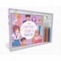 MON COFFRET CREATIF - MANGAS - UN LIVRE DE COLORIAGE, 5 FEUTRES ET DES STICKERS