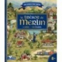 LE TRESOR DE MERLIN - LIVRE AVEC CARTES ET LOUPE