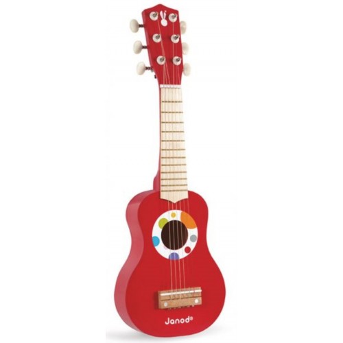 MA PREMIERE GUITARE CONFETTI ROUGE