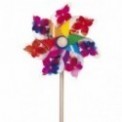 MOULIN A VENT FLEUR 71 CM 31 DIAM TIGE BOIS