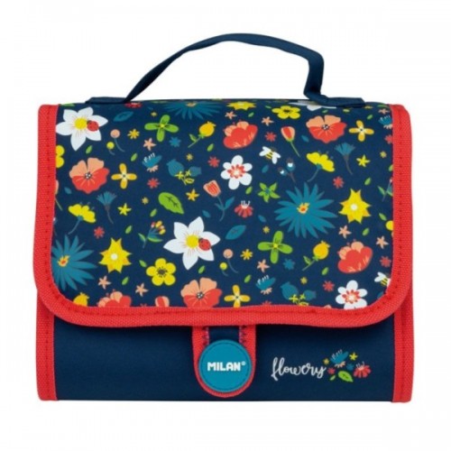 TROUSSE MULTIPENCILCASE FLOWERY AVEC 2 TROUSSES