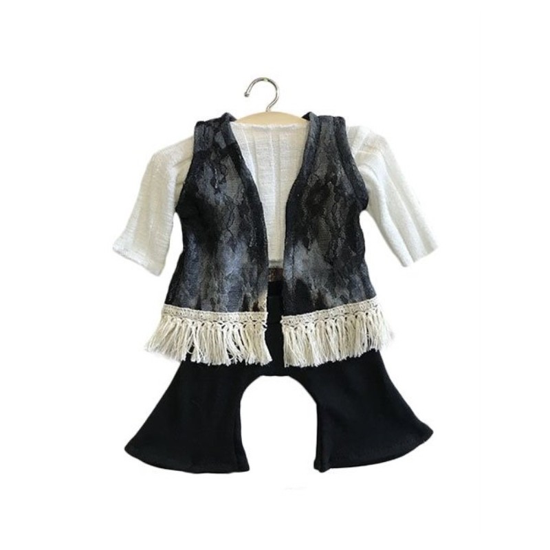 POUPEE MINIKANE VETEMENT ENSEMBLE "GINA" BLACK