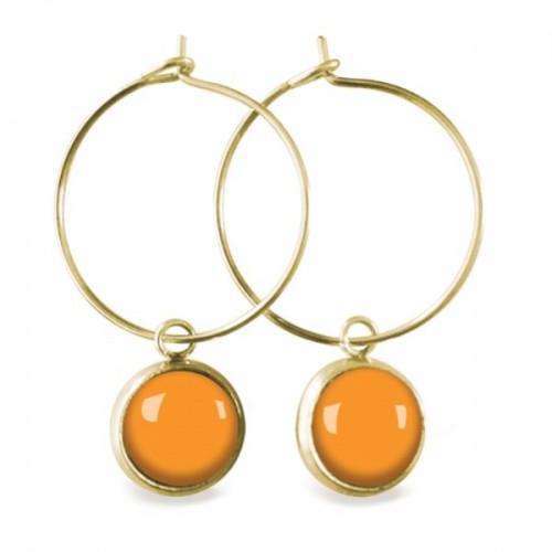 LES PARISIENNES BOUCLES D OREILLES CREOLES ACIER CHIRURGICAL OR – MANGUE