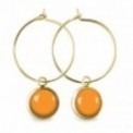 LES PARISIENNES BOUCLES D OREILLES CREOLES ACIER CHIRURGICAL OR – MANGUE