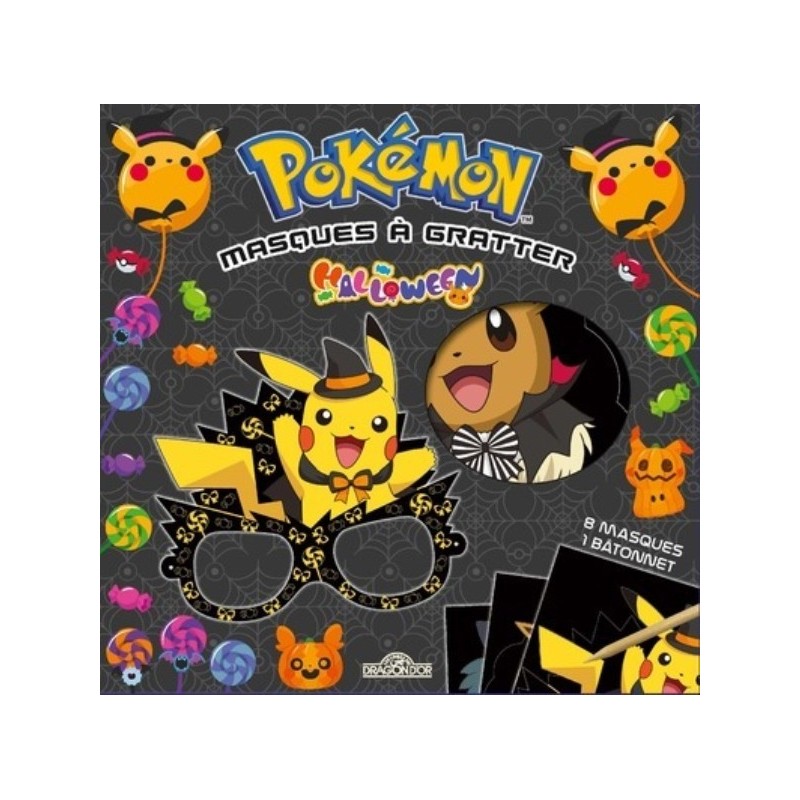 POKEMON - MASQUES A GRATTER - HALLOWEEN