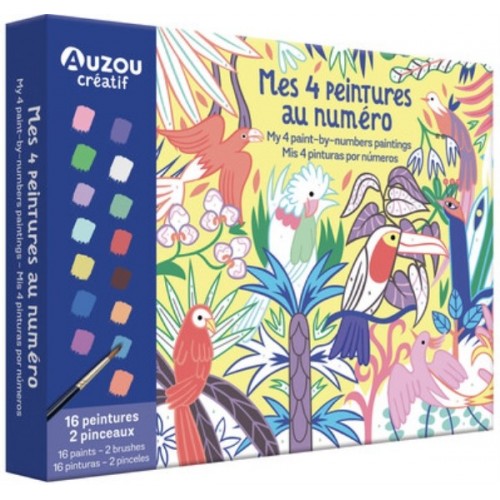 MON COFFRET D&#039;ARTISTE - MES 4 PEINTURES AU NUMERO : MERVEILLEUSE NATURE