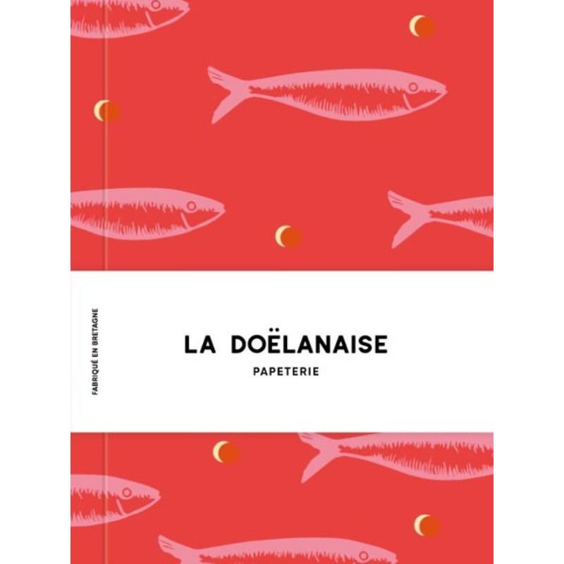 CAHIER A6 SOUPLE 96 PAGES BLANCHES - SARDINES ROUGES