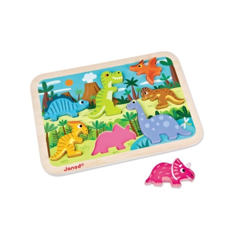 PUZZLE A ENCASTRER CHUNKY PUZZLE DINOSAURES