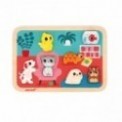 PUZZLE A ENCASTRER CHUNKY PUZZLE LES ANIMAUX FAMILIERS