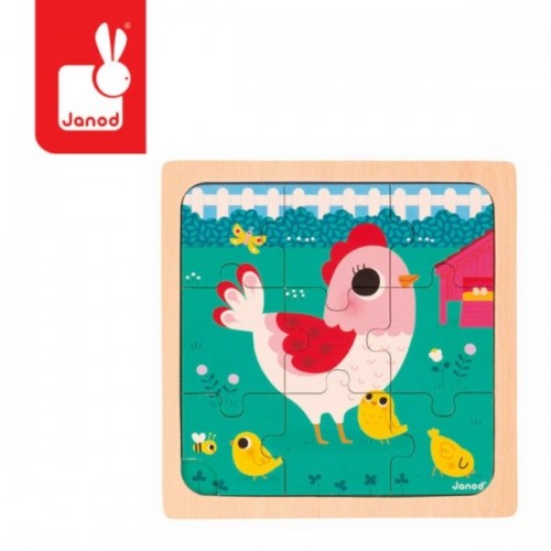 PUZZLE ENCASTREMENT POULETTE HENRIETTE