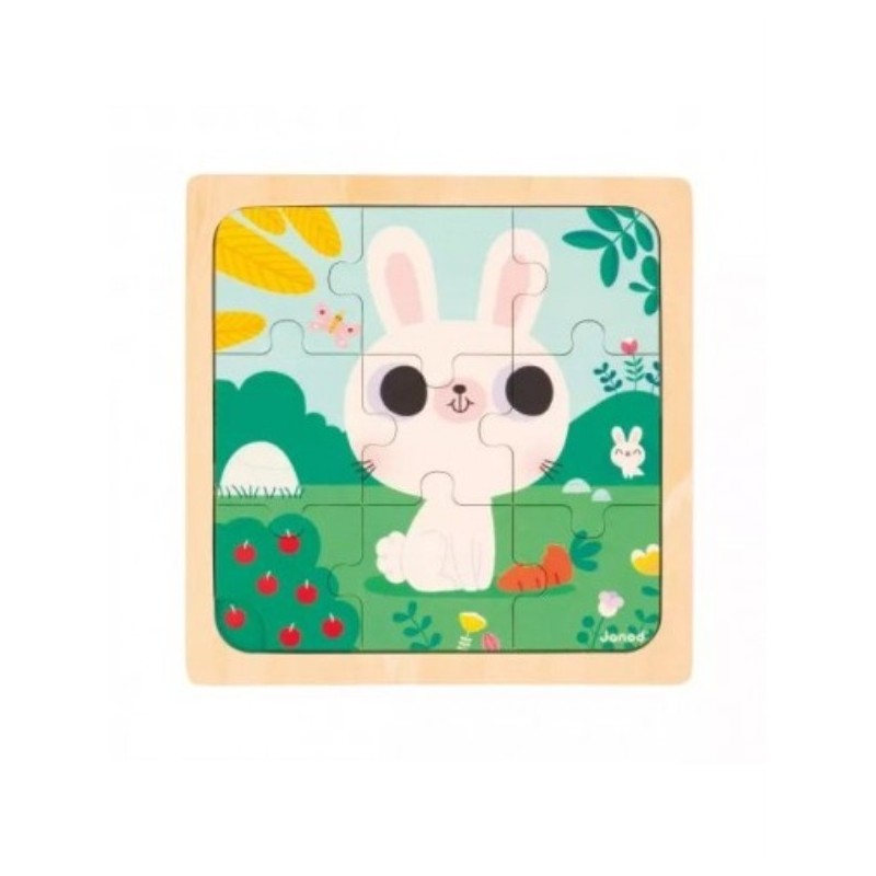 PUZZLE ENCASTREMENT LAPIN BLANC