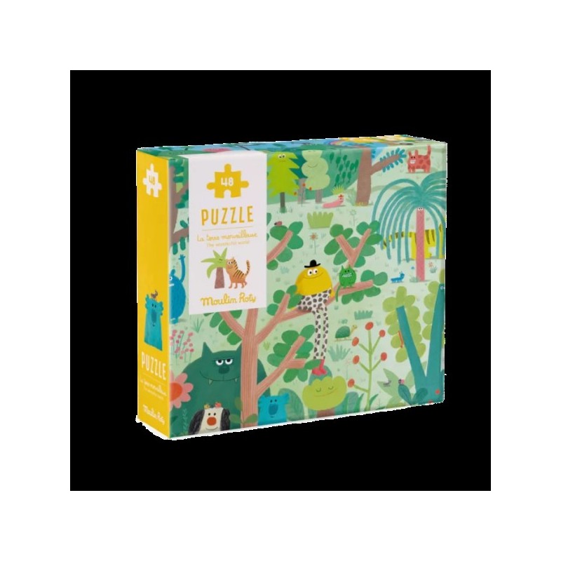 PUZZLE 48 PIECES LA TERRE MERVEILLEUSE LES SCHMOUKS