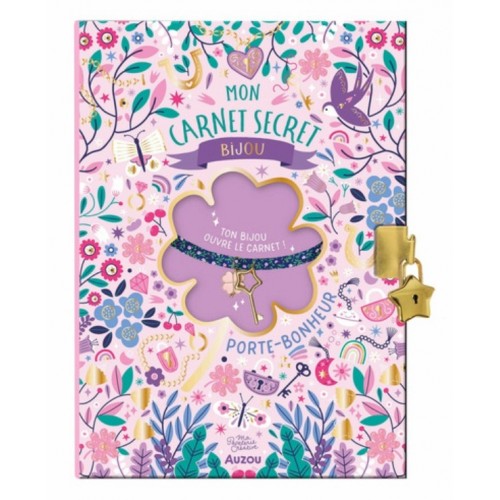 CARNET SECRET JOURNAL INTIME BIJOU PORTE BONHEUR- MA PAPETERIE CREATIVE