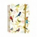 CARNET SPIRALES RIGIDE A5 LES OISEAUX