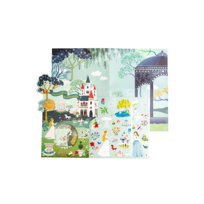 JEU STICKERS + POSTER JARDIN DE LA PRINCESSE