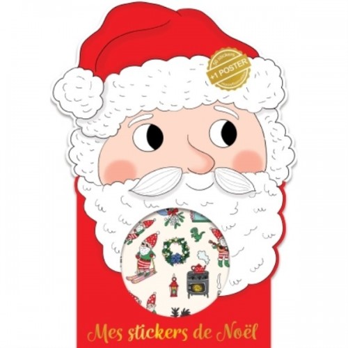 JEU STICKERS + POSTER L&#039;ATELIER DU PERE NOEL