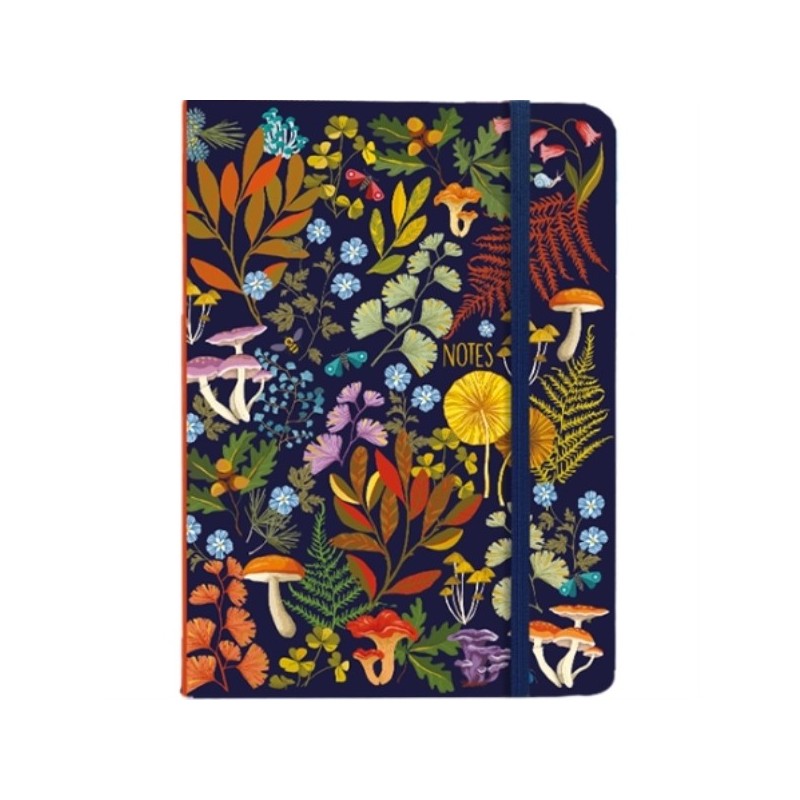 CARNET A6 COUVERTURE RIGIDE HERBIER NATURALISTE