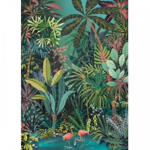 CAHIER A5 COUVERTURE SOUPLE JUNGLE FLAMANTS