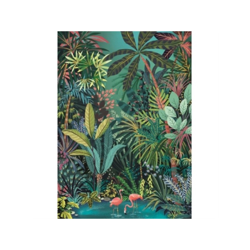 CAHIER A5 COUVERTURE SOUPLE JUNGLE FLAMANTS