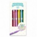 STYLOS ARGENT CONTOUR (6 CRAYONS)