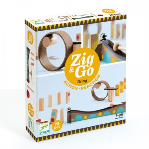 CIRCUIT DE BILLES ZIG &amp; GO - DRING - 25 PIECES