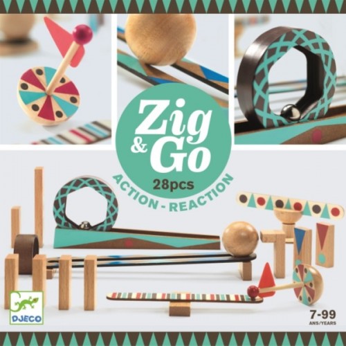 CIRCUIT DE BILLES ZIG &amp; GO - ROLL 28 PIECES