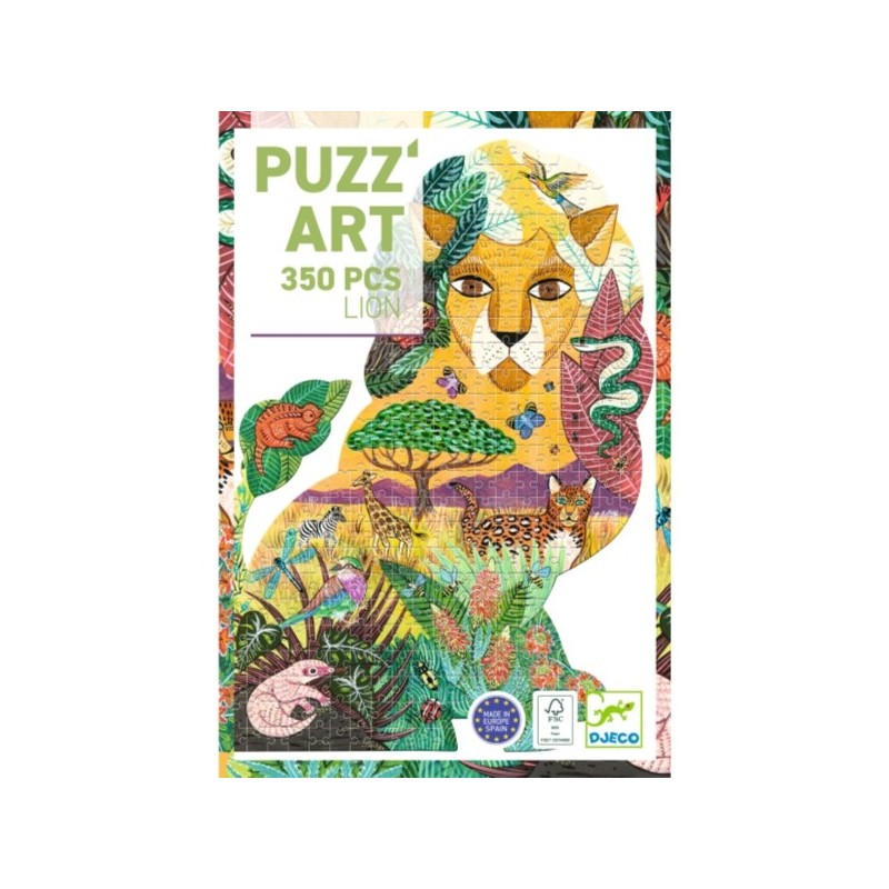 PUZZLE 350 PIECES ART LION