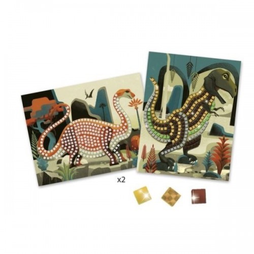 CARTES MOSAIQUES DINOSAURES